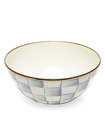 Sterling Check Enamel Everyday Bowl