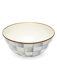 Sterling Check Enamel Everyday Bowl