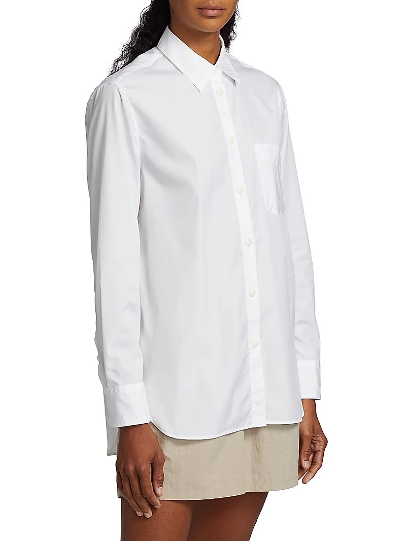 Maxine Cotton Button-Front Shirt