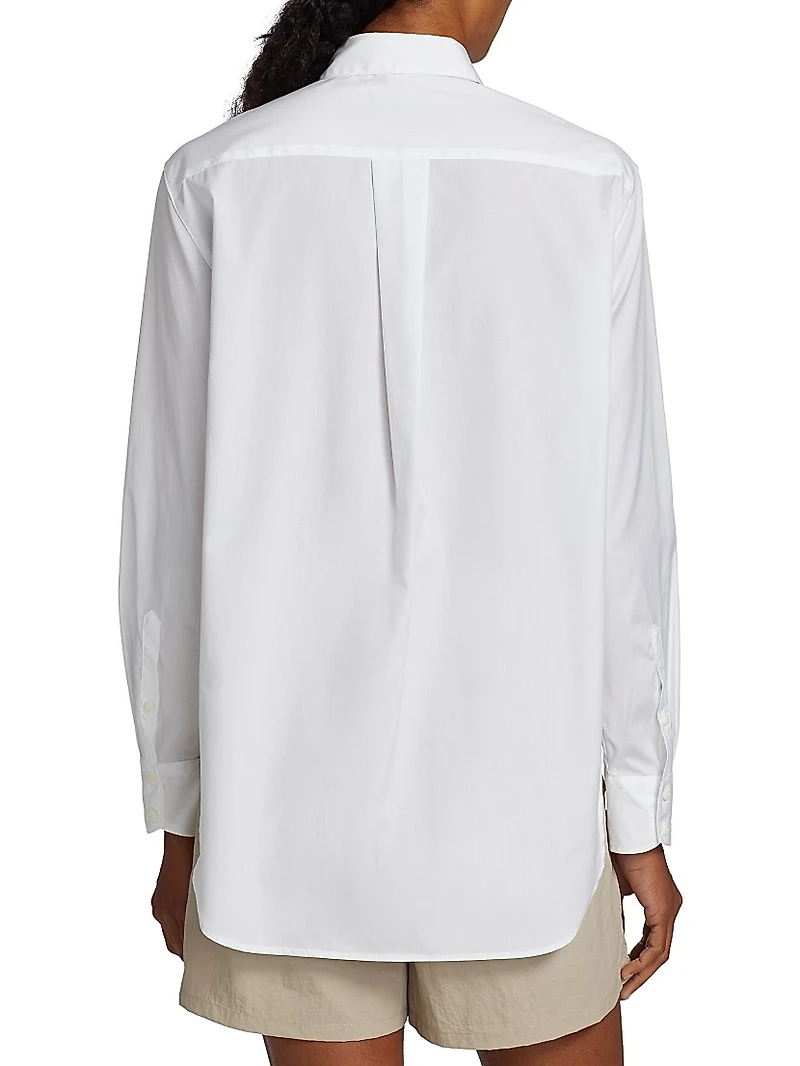 Maxine Cotton Button-Front Shirt