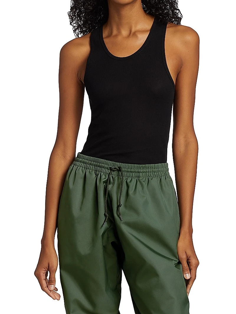 Cotton Rib-Knit Tank