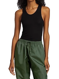 Cotton Rib-Knit Tank