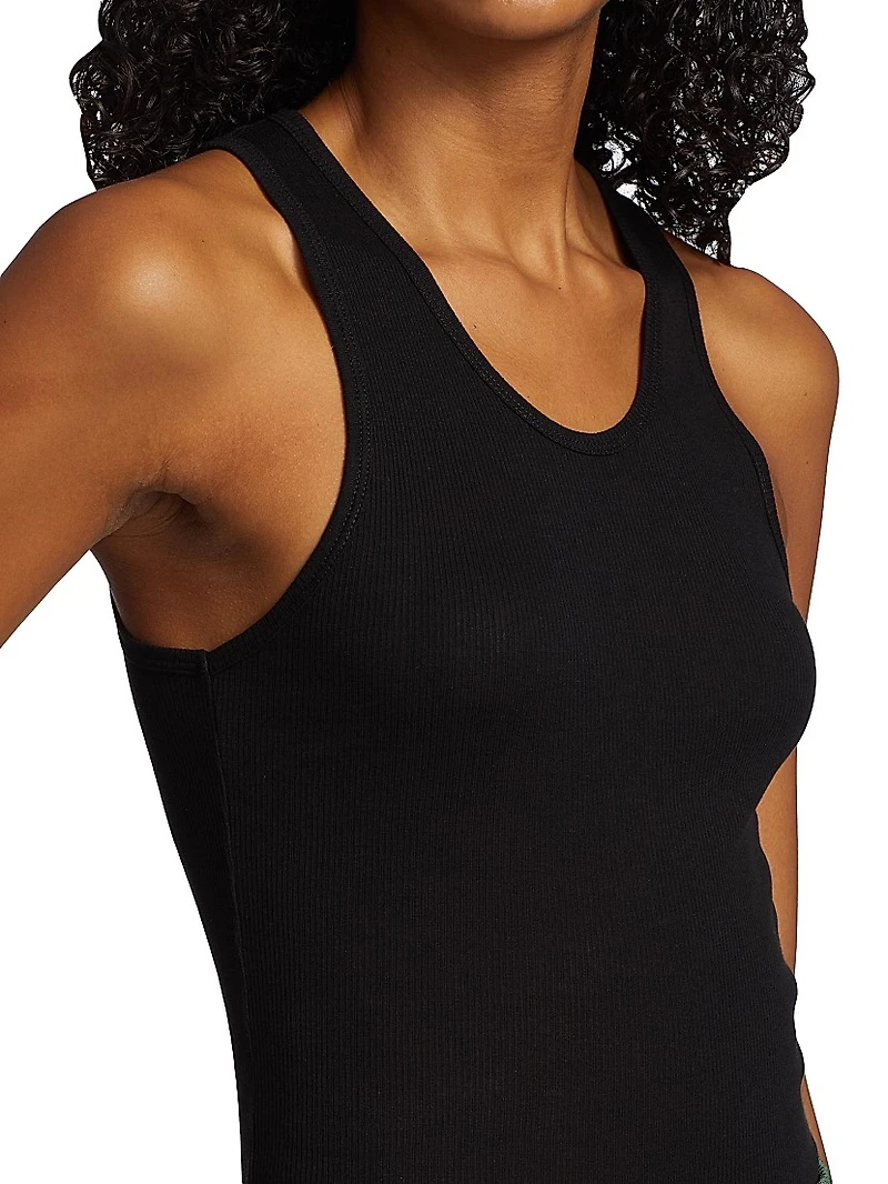 Cotton Rib-Knit Tank