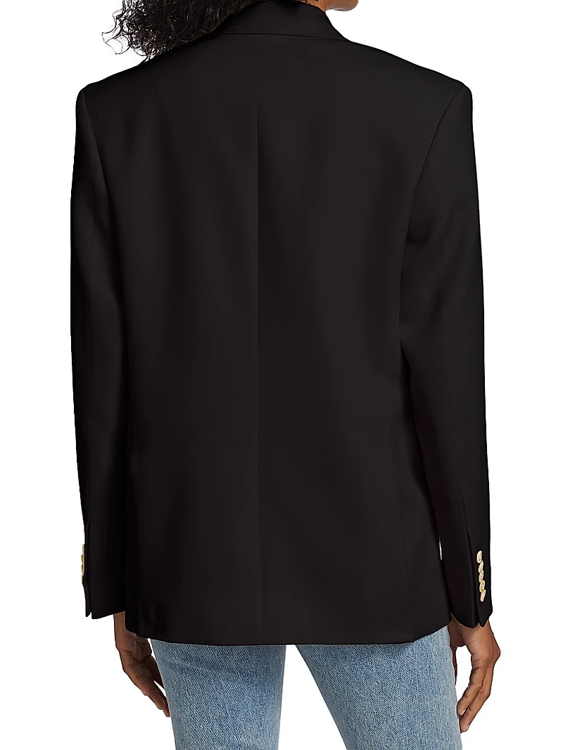 Double-Breasted Wool Blazer