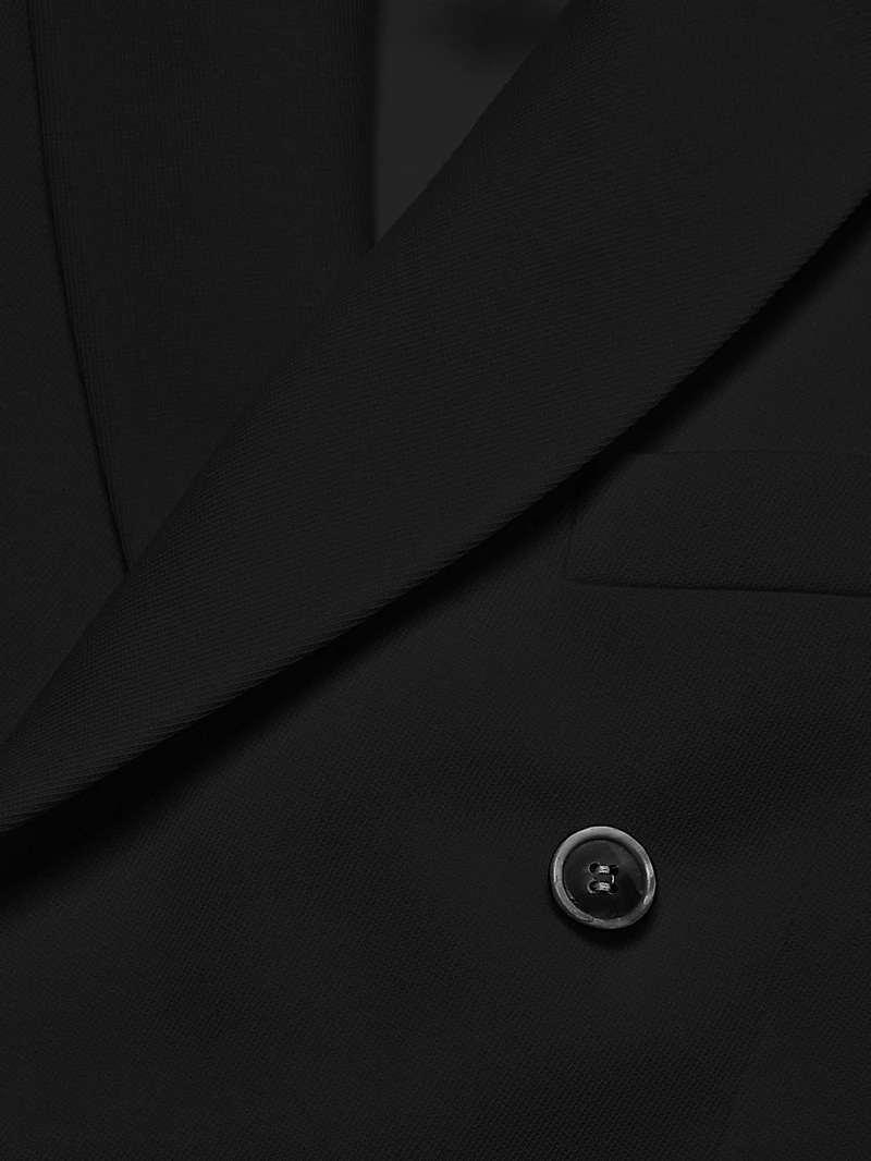 Double-Breasted Wool Blazer
