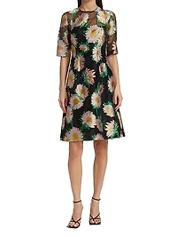 Sunflower Fil Coupé Dress