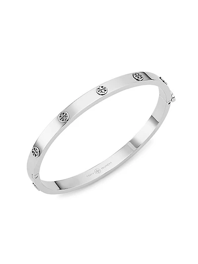 Miller Stainless Steel Logo Bangle