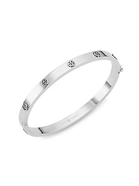 Miller Stainless Steel Logo Bangle
