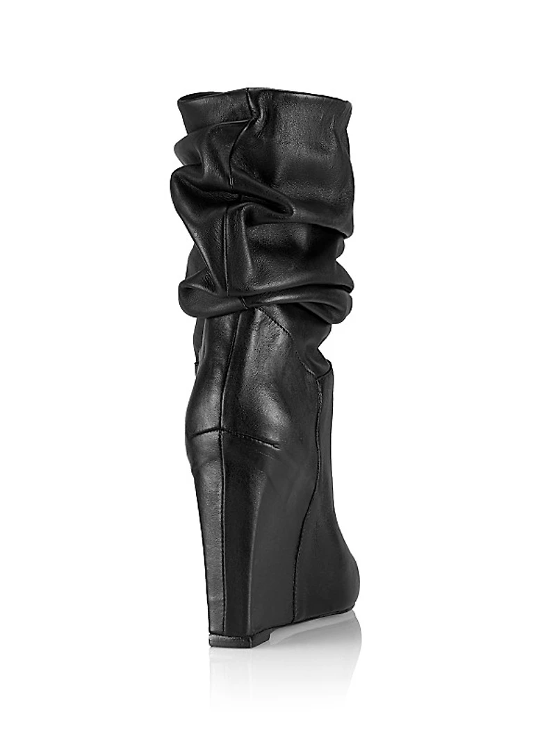 Ashlee Leather Wedge Boots