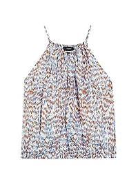 Gathered Satin Camisole