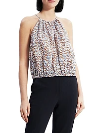 Gathered Satin Camisole