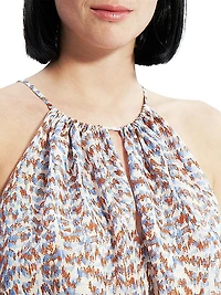 Gathered Satin Camisole