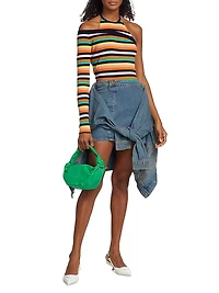 One-Sleeve Halter Top