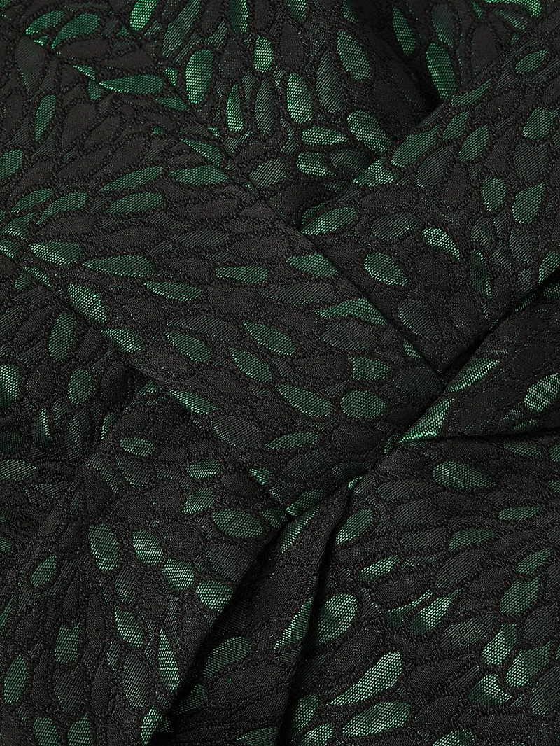 Jacquard Bow Detail Dress