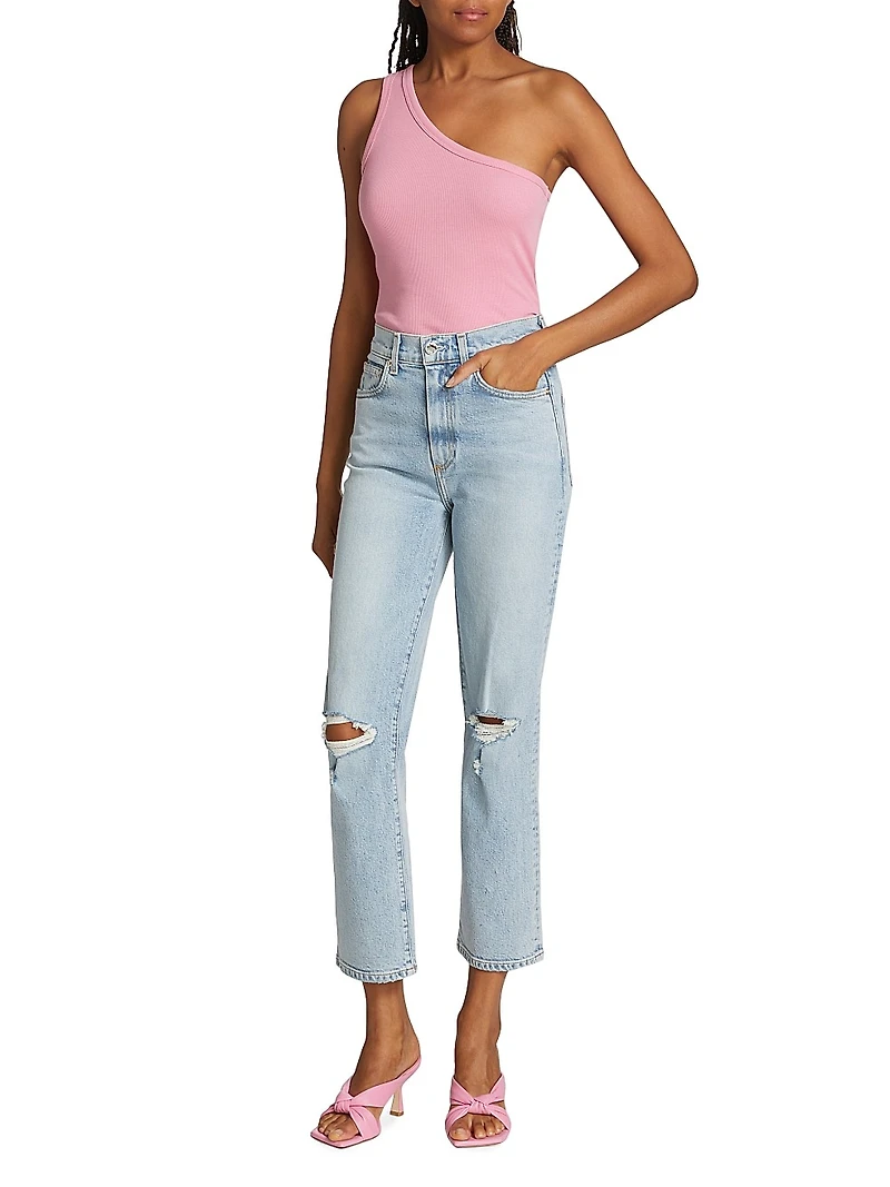 Sabine Modern Ankle Straight High-Rise Jeans