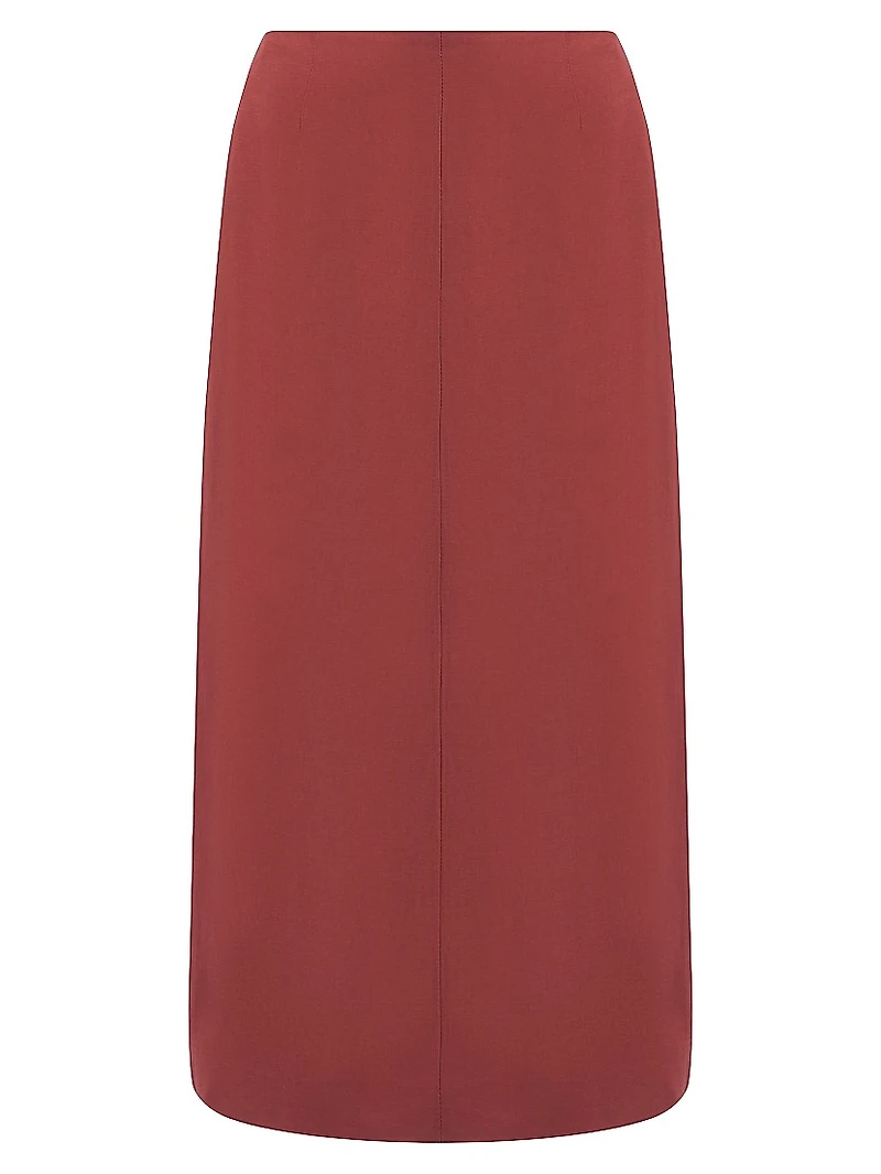 Evan High-Waisted Midi-Skirt