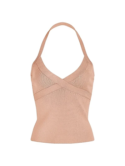 Tinsley Rib-Knit Halter Tank