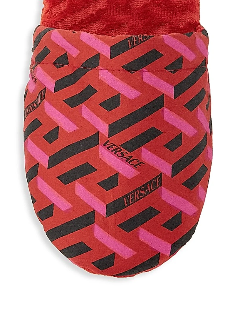 Canvas Logo Slippers