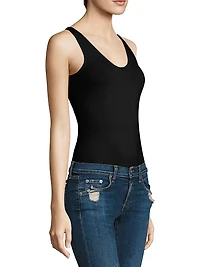 V-Neck Stretch-Modal Bodysuit