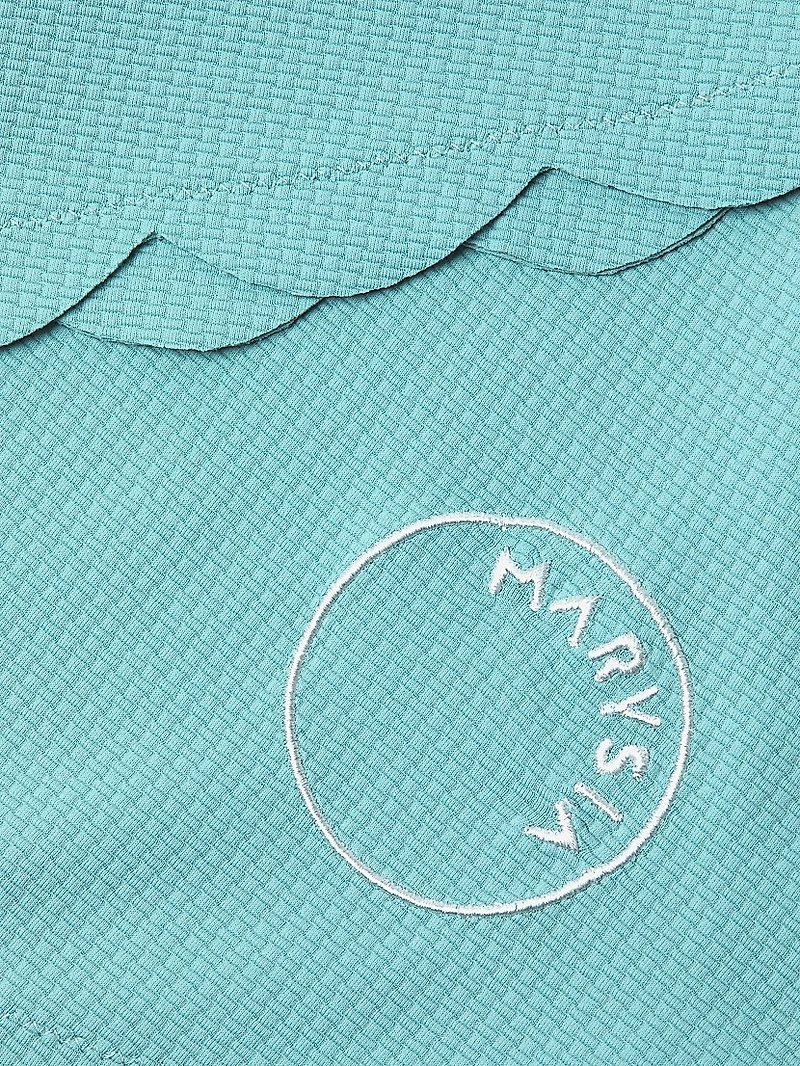 Iga Scalloped-Trim Minidress