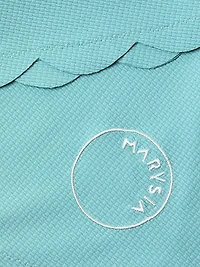 Iga Scalloped-Trim Minidress