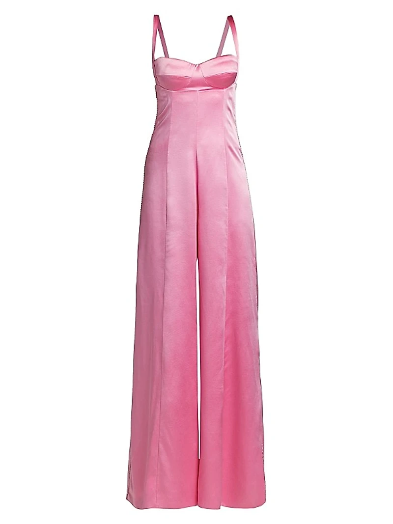 Silk Wide-Leg Jumpsuit