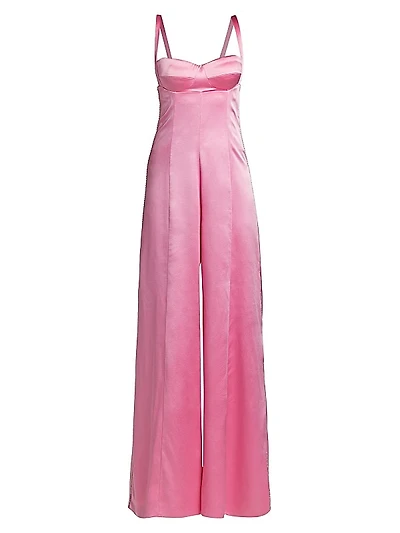 Silk Wide-Leg Jumpsuit