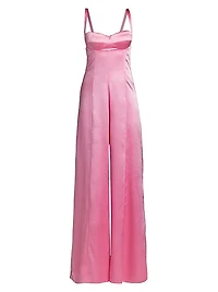 Silk Wide-Leg Jumpsuit