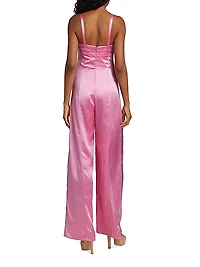Silk Wide-Leg Jumpsuit