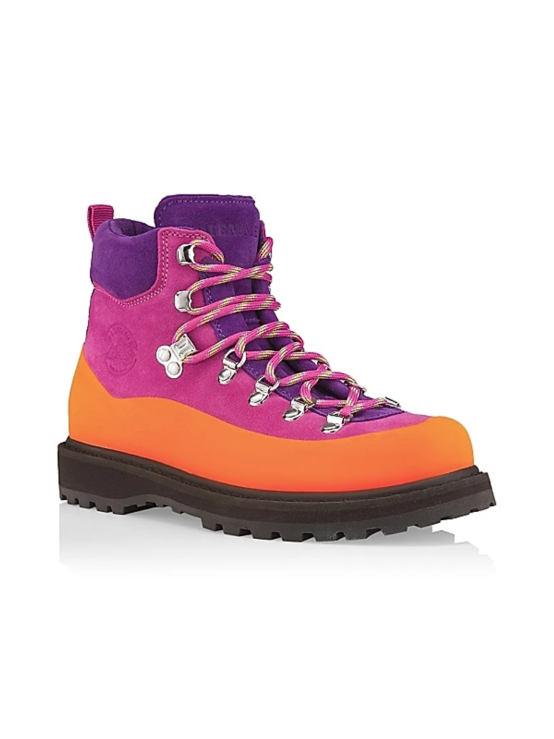 Roccia Vet Colorblock Suede Ankle Boots