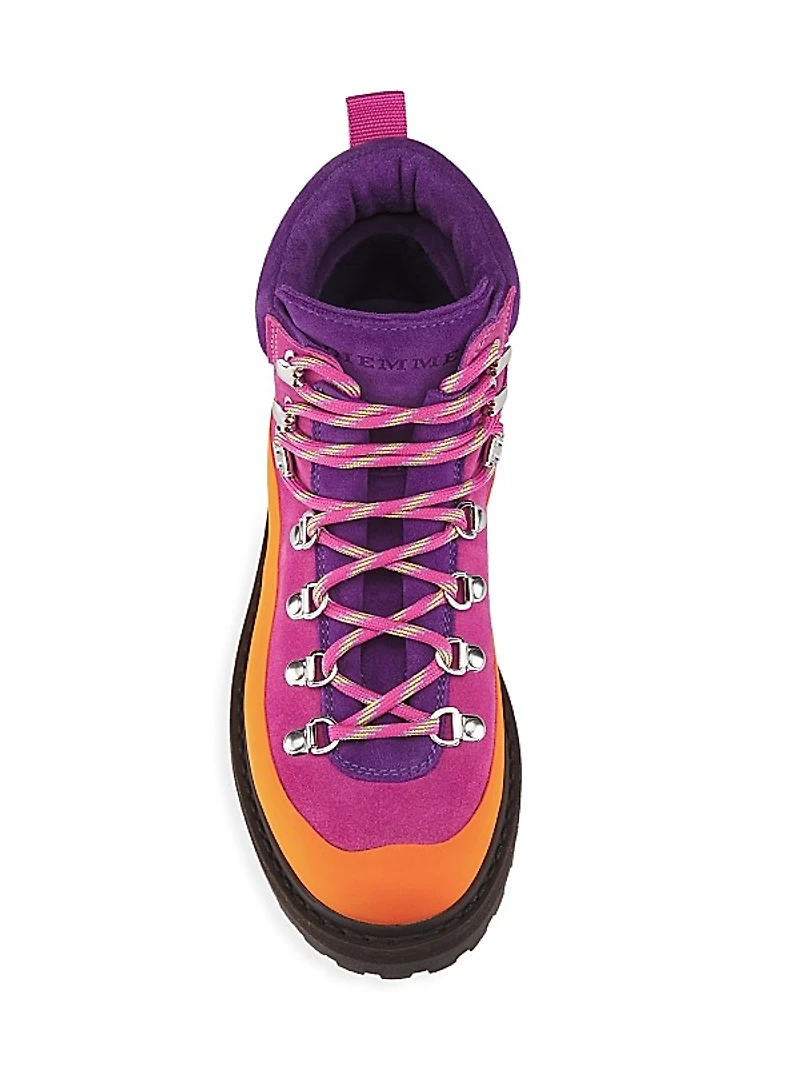 Roccia Vet Colorblock Suede Ankle Boots