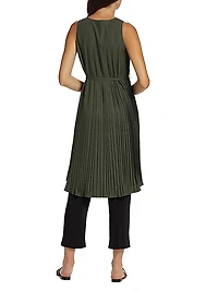 Anika Pleated High-Low Top