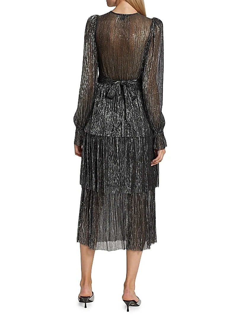 Marais Sequin Knit Midi-Dress