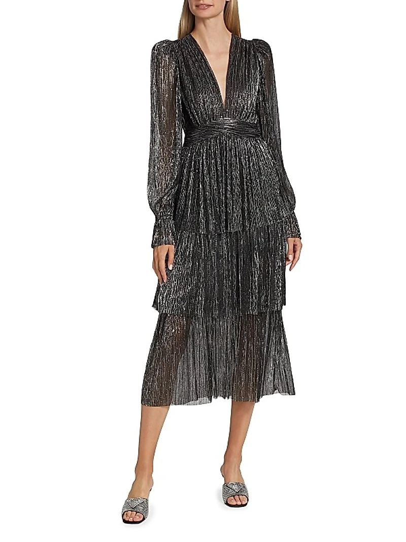 Marais Sequin Knit Midi-Dress