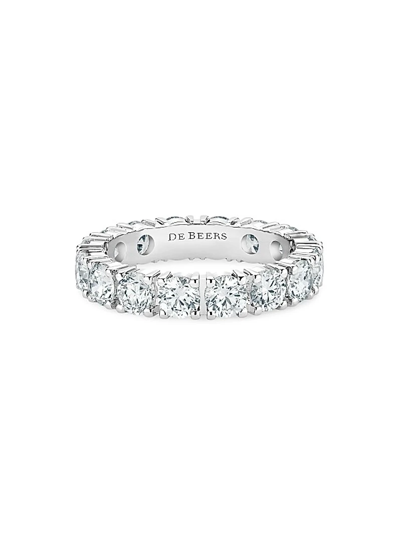 DB Classic Platinum & Natural Diamond Eternity Band/3.5MM