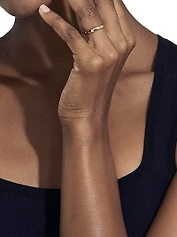 Wide Court Band 18K Rose Gold Wedding Ring