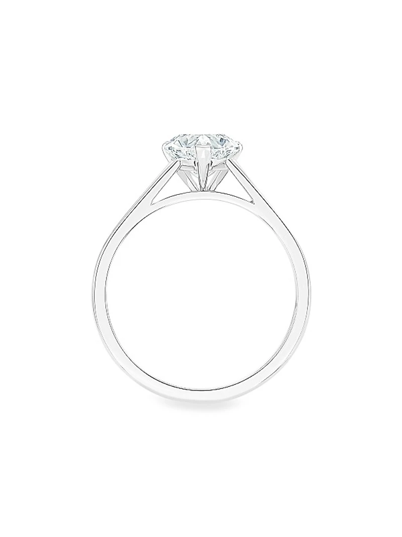 Platinum & 1.15 TCW Diamond Heart Engagement Engagement Ring