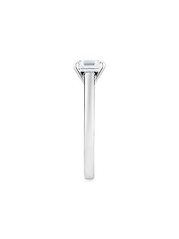 DB Classic Platinum & Asscher-Cut Natural Diamond Solitaire Engagement Ring