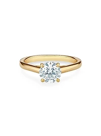 DB Classic 18K Yellow Gold & 0.7 TCW Brilliant-Cut Natural Diamond Engagement Ring