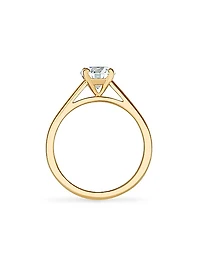 DB Classic 18K Yellow Gold & 0.7 TCW Brilliant-Cut Natural Diamond Engagement Ring