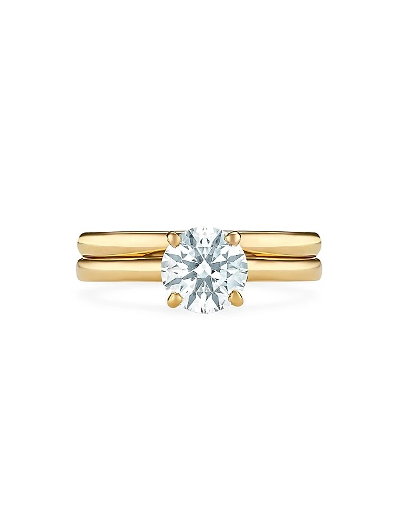 DB Classic 18K Yellow Gold & 0.7 TCW Brilliant-Cut Natural Diamond Engagement Ring