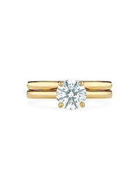 DB Classic 18K Yellow Gold & 0.7 TCW Brilliant-Cut Natural Diamond Engagement Ring