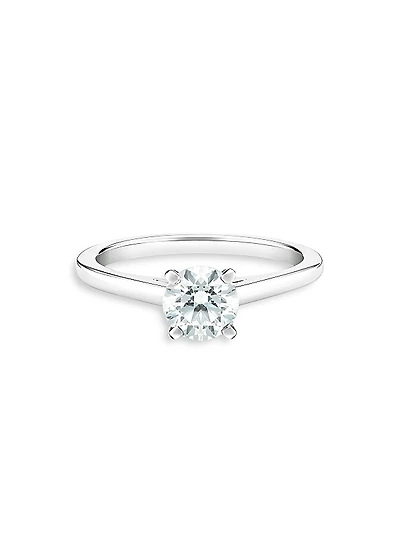 DB Classic Platinum & 0.7 TCW Brilliant-Cut Diamond Ring