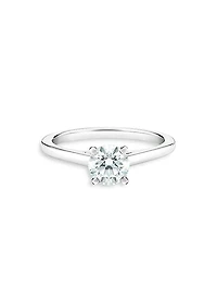 DB Classic Platinum & 0.7 TCW Brilliant-Cut Diamond Ring