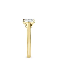 DB Classic 18K Yellow Gold & 1 TCW Oval Diamond Engagement Ring