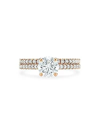 DB Classic 18K Rose Gold & 1.31 TCW Diamond Engagement Ring
