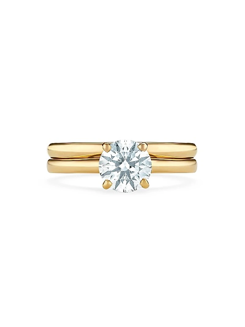 DB Classic 18K Yellow Gold & 1.07 TCW Brilliant-Cut Diamond Engagement Ring