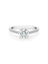 DB Classic Platinum & 1.27 TCW Diamond Engagement Ring