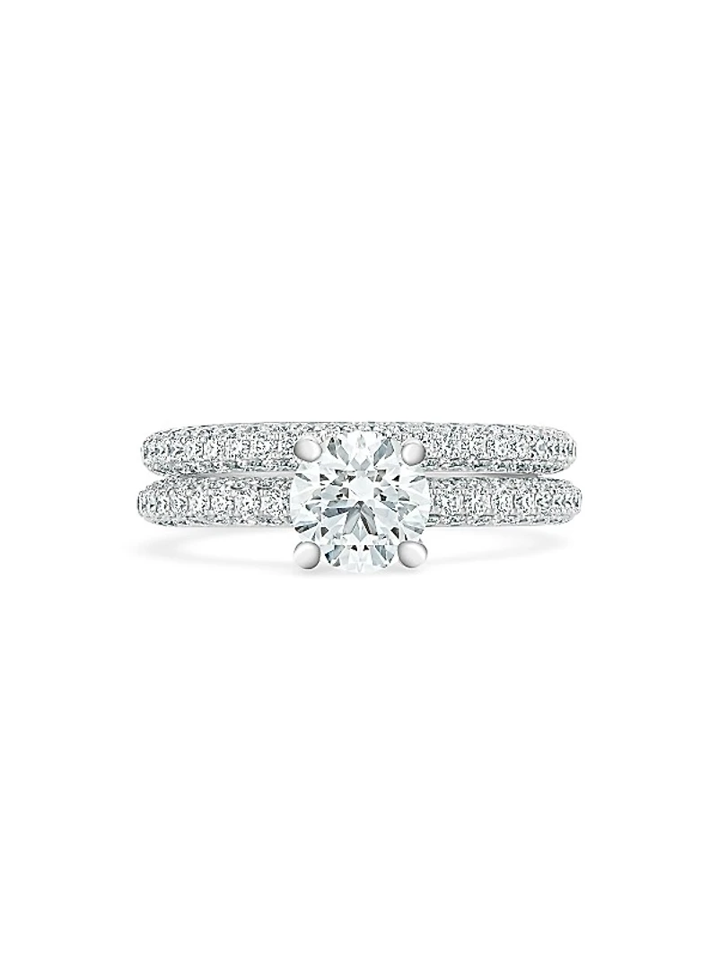 DB Darling Platinum & 1.6 TCW Diamond Engagement Ring