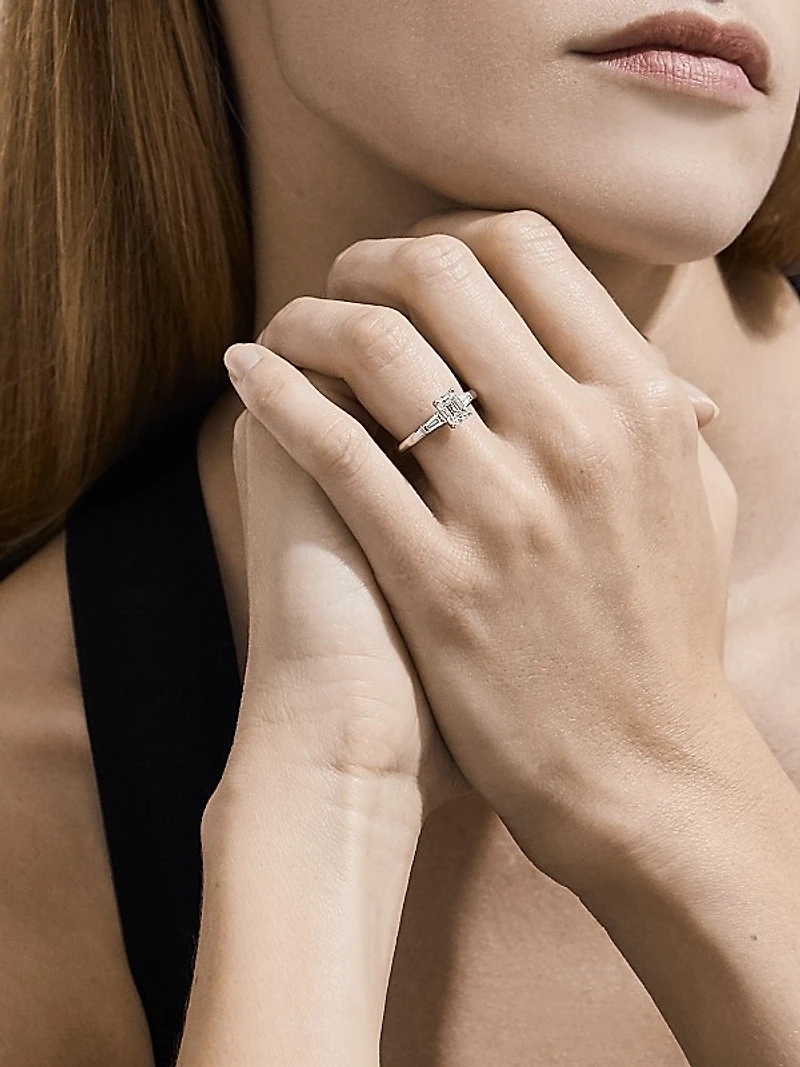 DB Classic Platinum & 1.27 TCW Diamond Engagement Ring